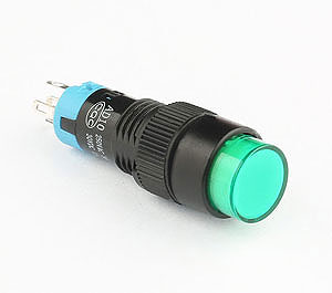 AD10無鎖方形綠色按鈕