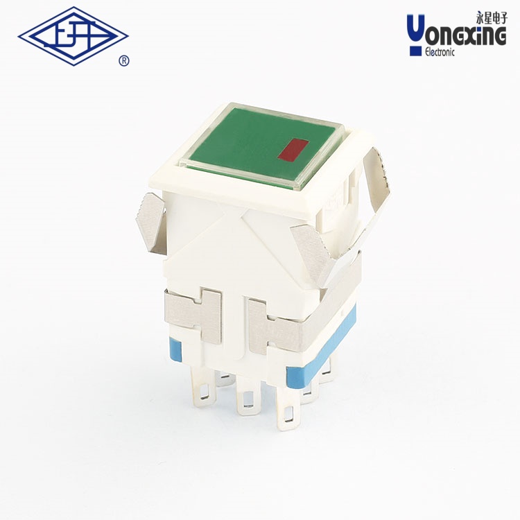 KD2點發(fā)光8腳6V按鈕開關