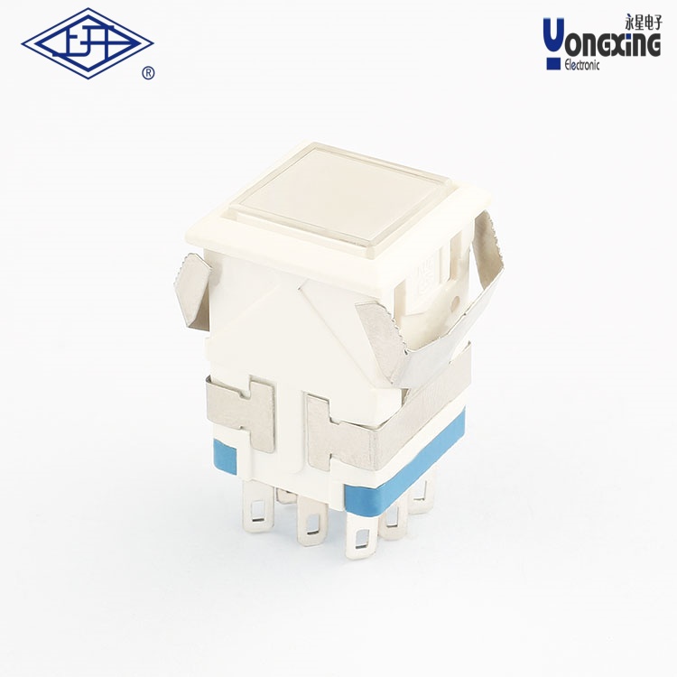 KD2雙極全白按鈕開關 