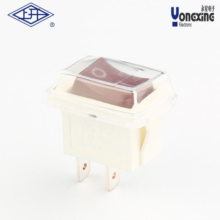 KCD3兩個(gè)腳帶蓋船型開(kāi)關(guān)