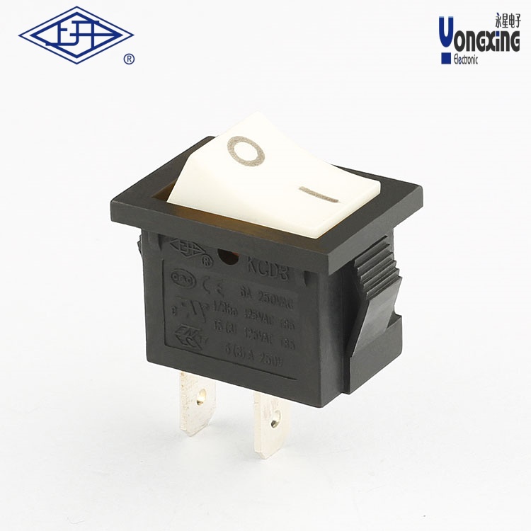 KCD3單極單擲兩個腳白色船型開關(guān)