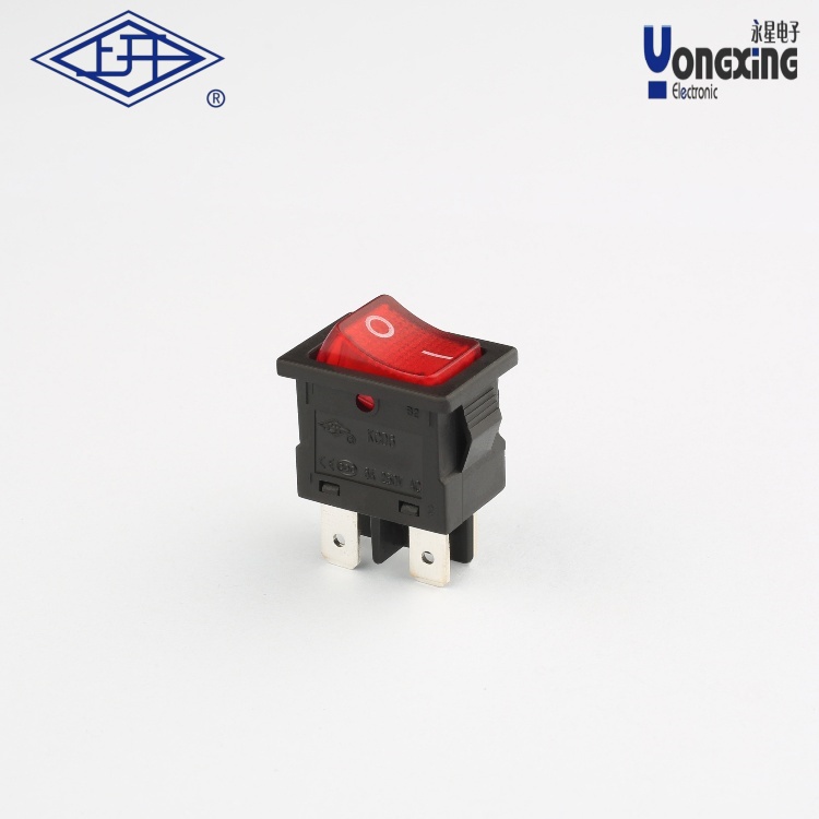 KCD6黑紅帶燈船型開關(guān)