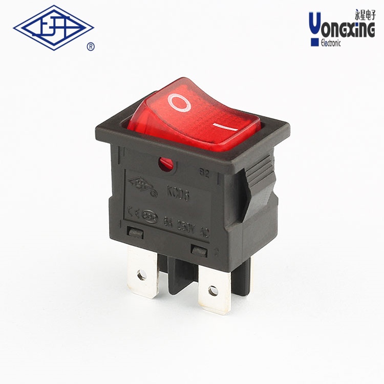 KCD6黑紅帶燈船型開(kāi)關(guān)