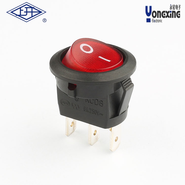 KCD8單極單擲帶燈船型開關(guān)