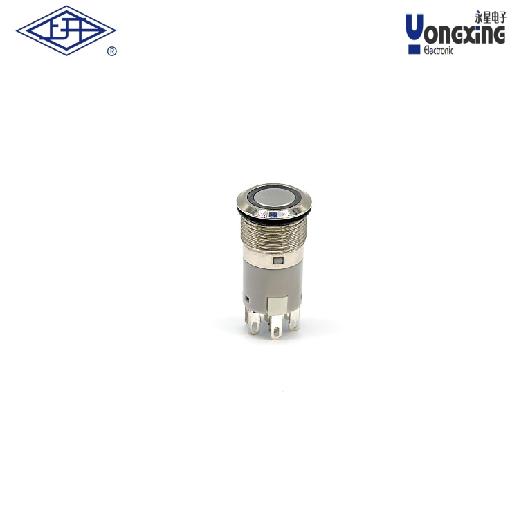 金屬按鈕防水開關(guān)帶燈電源開關(guān)