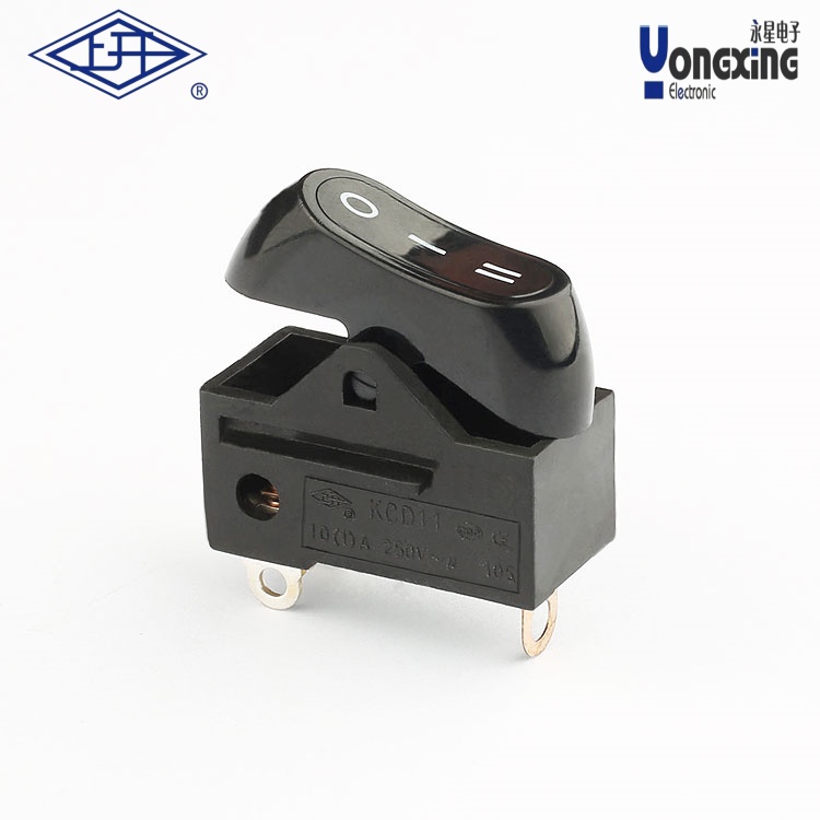  KCD11黑色船型三檔檔位開關(guān) KCD11-13T-CA1H-B-B-120