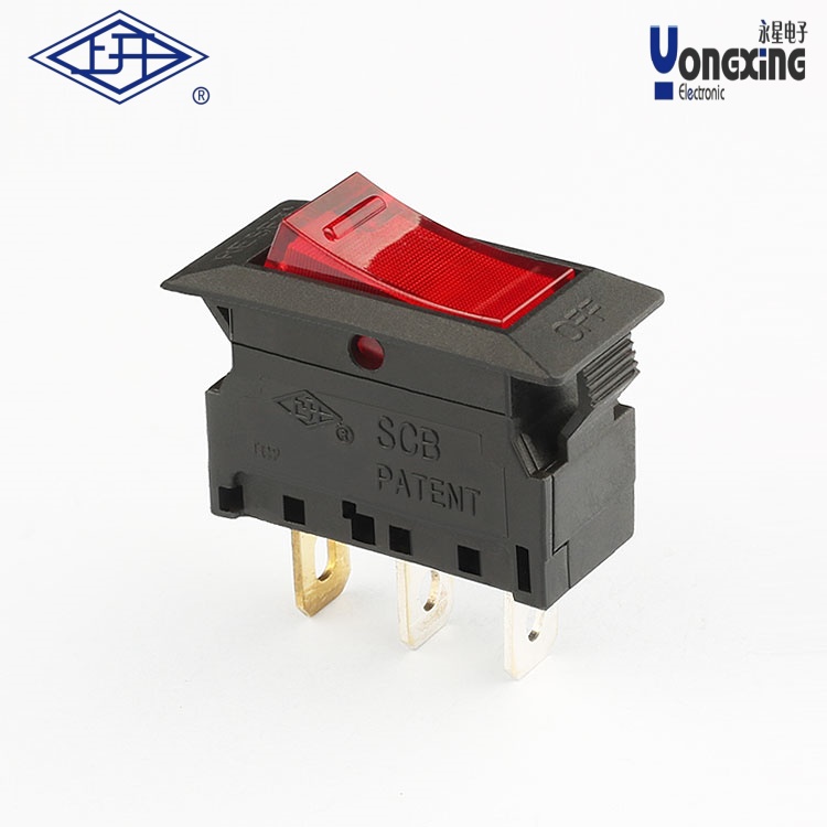 SCB帶燈紅色過載保護開關