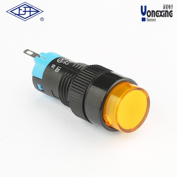 AD(φ12mm)圓形黃色按鈕指示燈