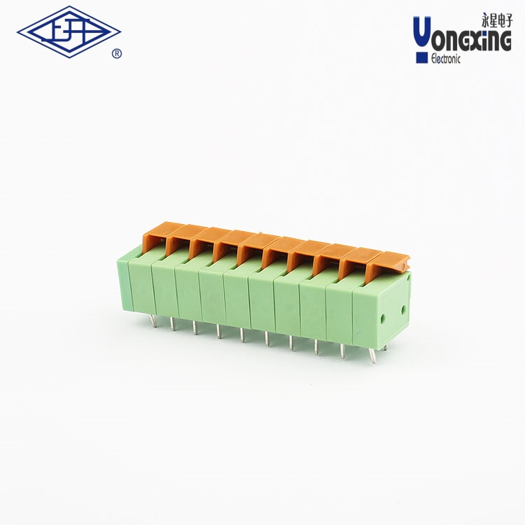 YX彈簧式PCB十針接線端子