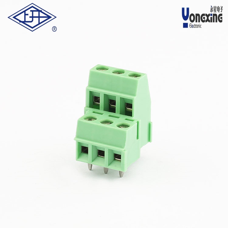    YB螺釘式PCB兩層三針接線端子