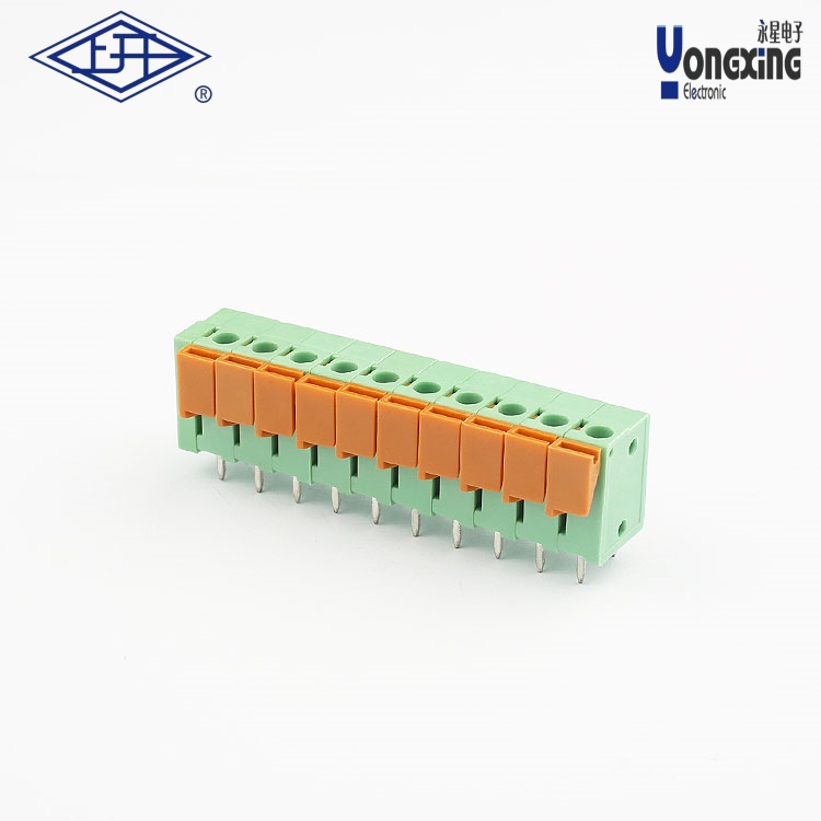 YX彈簧式PCB十針接線端子