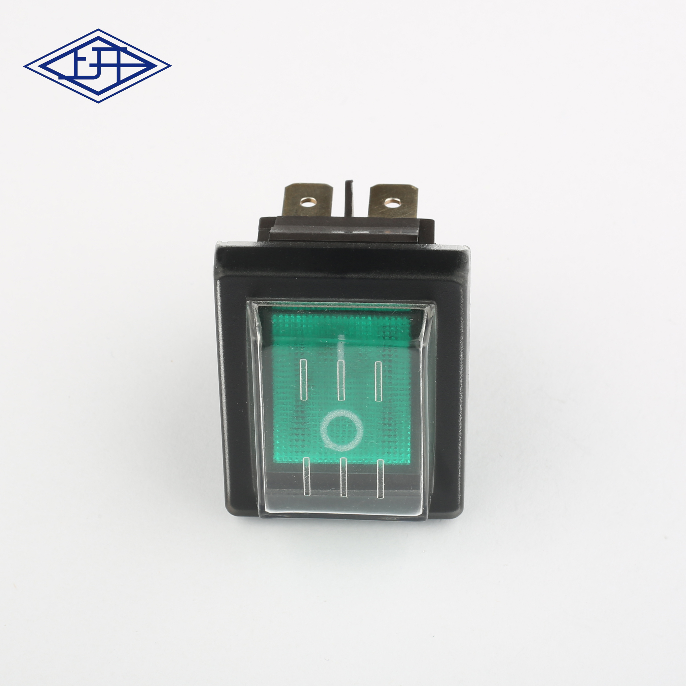 KCD2六角防水黑綠船型開關(guān)