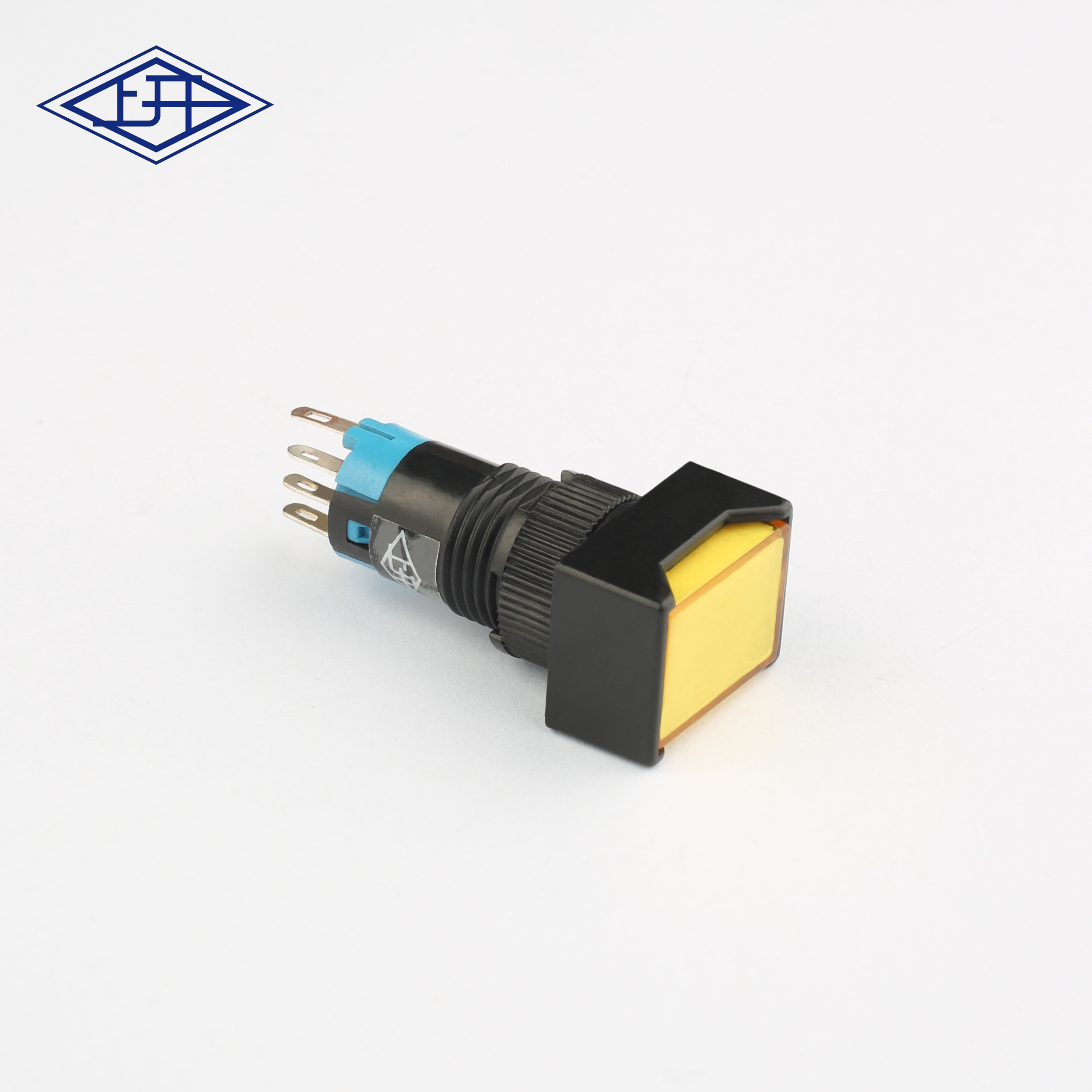 AD12雙極自鎖帶燈黃色按鈕