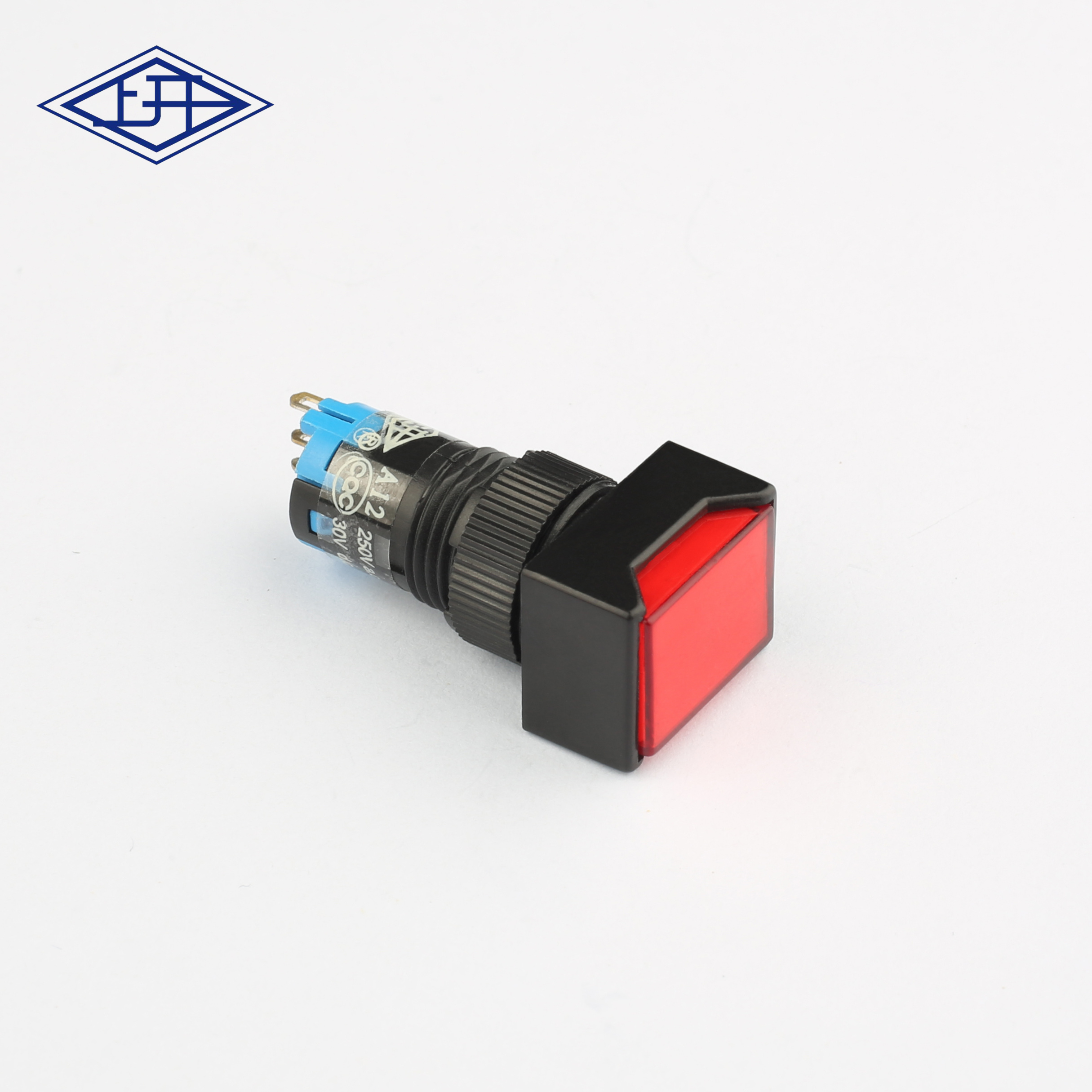 AD12單極自鎖帶燈紅色按鈕